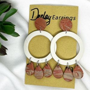 Boho Polymer Clay Earrings